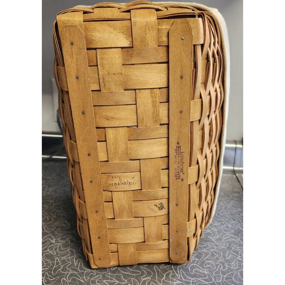 Longaberger '03 Lg Desktop Basket Protector Wooden Divider Liner - Picture 6 of 12